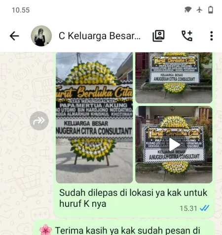Pengiriman Papan Bunga Duka Bekasi Selatan